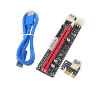CAXUSD Carte D'extension Pcie Gpu 1x vers 16x en Cuivre Câble d'alimentation pour Mining, Installation Facile et Compatibilité