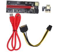 CAXUSD Carte Graphique Pcie D’Extension pour Ordinateur Portable, Câble De Rallonge 1x vers 16x Noir, Accessoire Mini Gpu Externe pour Jeux Et Minage, Connecteur Haute Performance pour Bureau