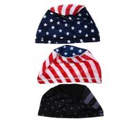 CAXUSD Casquette de Cyclisme Couleur Aléatoire Anti-UV en Polyester 3 Pièces Imprimé Étoile à Cinq Branches, Facile à Porter, Vélo Randonnée en Plein Air