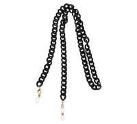 CAXUSD Chaînette Lunettes Femme en Acrylique Noir, Cordon Antidérapant Chic | Accessoire Mode pour Éviter les Chutes, Pratique en Voyage ou Lecture, Adapté aux Lunettes de Sécurité et Couleur Aléatoire