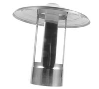 CAXUSD Chapeau de Cheminée INOX Acier Inoxydable Protection Pluie Résistante et Couvercle de Ventilation Toit Extérieur Facile à Installer pour Conduit de Cheminée