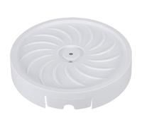 CAXUSD Chariot à Plantes Mobile 26 Cm avec roulettes Universelles, Plateau de Drainage Intégré Blanc, Support Rond Robuste pour Pots D’intérieur et Extérieur, Soucoupe Récupérateur d'eau