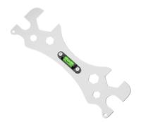 CAXUSD Clé Sanitaire Multifonction En Acier Inoxydable 304 assin Horizontale Double-Embout Pour Réparation Plomberie Salle De Bain, Outil D’Installation Pour Mitigeur Et Bain