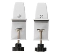 CAXUSD Clip de Cloison de Bureau en Alliage D'aluminium Grosse Taille L, Pince Réglable sans Perçage, Fixation Stable pour Écran et Séparation de Table, Utilisation Bureau et Maison, Lot