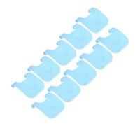 CAXUSD Clips de Cage Métallique Bleus Lot de 10, Fixation Solide en Polypropylène pour Cages à Oiseaux, Hamsters et Lapins, Accessoires pour Animaux Domestiques