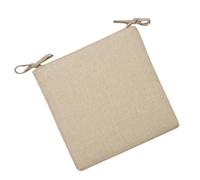 CAXUSD Coussin D'assise Beige 40x40cm en Polyester pour Chaise et Canapé | Respirant, Imperméable et Résilient, Usage Bureau ou École, Fermeture Éclair Lisse, Soulage la Fatigue