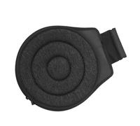 CAXUSD Coussin De Siège Pivotant Voiture Double Anneau Noir 360° Rotatif En Tissu Plissé Et Eva Portable Pour Bureau, Conduite Et Personnes Âgées