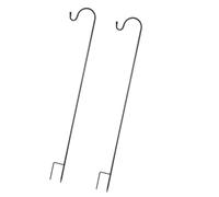 CAXUSD Crochets de Jardin en Fer 2 Pièces Support pour Plantes D’Extérieur Piquets de Jardin 90 CM X 8 MM Crochets Robustes pour Lanternes Solaires Paniers Suspendus et Décorations