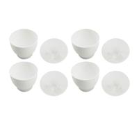 CAXUSD Cuiseur à œufs micro-ondes 4 pièces PP cuisson vapeur, mini coquetiers pour petit-déjeuner nutritif et cuisson rapide
