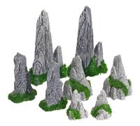 CAXUSD Décoration Miniature de Jardin de rocaille 7,7 x 4,5 x 3 cm Montagnes artificielles pour Micro-paysages Accessoires Bonsaï Décoration de Jardin Figurines pour la Maison, Le Bureau et Le