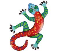 CAXUSD Décoration Murale De Gecko Ornement Mural Pour Intérieur Et Extérieur Pendentif De Jardin Pour Patio Et Clôture