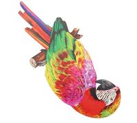 CAXUSD Décoration Murale Design Simple et Vivant Toucan en Fer Rouge Ornement Suspendu Réaliste et Accrocheur pour Chambre D'garçon et Filles ou Arbre