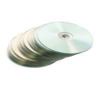 CAXUSD Disques CD Réfléchissants Argenté en Plastique 30pcs Anti-Rouille pour Repousser Les Oiseaux sur Bateaux et Toits