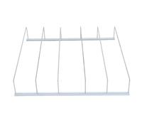 CAXUSD Distributeur de Porte-canettes pour Réfrigérateur en Alliage D'aluminium Blanc Compartiments Séparés, Rangement Robuste et Organisé pour Boissons Cuisine et Commerces