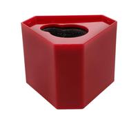 CAXUSD Drapeau du Microphone Cube Rouge Construction Robuste Reflets pour Interviews Intérieures et Extérieures, Station de Drapeau Micro pour Journalistes
