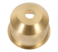 CAXUSD Éclairage LED Douille E27 Support Cuivre Semi-fermé, Cache Luminaire pour Chambre et Bureau, Or Brillant, Conception de Trou Supérieur 10mm
