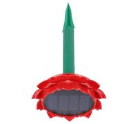 CAXUSD Enceinte Portable Solaire Étanche Forme de Lotus pour Extérieur, Haut-Parleur sans Fil Lecteur de Chants Bouddhistes, Design Discret et Fonction Autonome pour Jardin et Patio