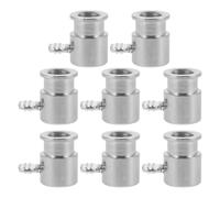 CAXUSD Ensemble d'accessoires pour Barbecue, Remplacement du Boulon de la Tige de Gril, Lot de 8, Manchon limiteur de Fourchette de Barbecue, pour Cuisson au Barbecue en extérieur