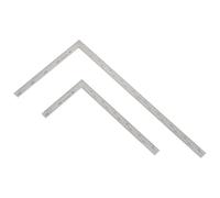 CAXUSD Équerre en L en Acier Inoxydable 2 Pièces pour Dessin Précis et Usage Polyvalent, Outil de Mesure pour Architecture et Ingénierie