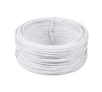 CAXUSD Fil De Fer Plastifié PVC Flexible pour Jardinage Et Bricolage Fil Attache Résistant Et Souple Blanc Liage Plantes Et Objets Domestiques