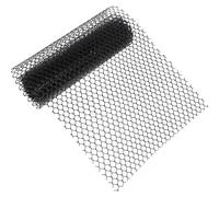 CAXUSD Filet de Protection Balcon 3 M X 0,3 M en Pehd Noir, Garde-Corps de Sécurité Maillage 0,8 Cm, Filet Anti-Chute pour Garçon et Filles et Animaux, Sécurité Extérieure Escalier