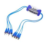 CAXUSD Filtre Isolateur de Boucle de Terre Canaux pour Voiture Atténuateur de Bruit Audio Éliminateur de Bourdonnement pour Système Stéréo sans Alimentation Externe