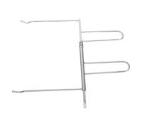 CAXUSD Fourchette Extractrice INOX Résistante à Haute Température pour Poulet Rôti et Barbecue, Accessoire la Cuisine Polyvalent pour Friteuse à Air Chaud, Outil de Retrait Sécurisé