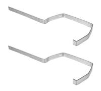 CAXUSD Fournitures pour gouttières support en fer 200mm lot de 2 pièces avec structure robuste adapté pour gouttière de toit en extérieur