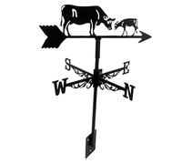 CAXUSD Girouette en Fer Vintage Forme De Vache Indicateur Direction Vent Jardin Extérieur Décoration