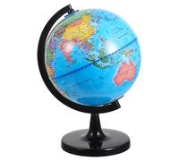 CAXUSD Globe terrestre géographique - Outil pédagogique de géographie avec support, carte du monde rotative, globe politique décoratif pour salle de classe, bureau d'enseignant