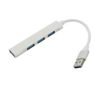 CAXUSD Hub USB 30 4 Ports pour Ordinateur Portable Multifonction Léger Argenté
