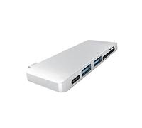 CAXUSD Hub USB Type-c Combiné pour Lecture Et Synchronisation De Données avec Ports USB Et Emplacements pour Cartes Et Micro