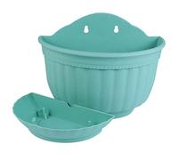 CAXUSD Jardinière Murale en Plastique À Suspendre Design Demi-Cercle Style Rouille pour La Décoration De La Maison Ou du Jardin