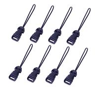 CAXUSD Kit Adaptateurs De Courroie D'Appareil Photo 8 PièCes Boucles En Abs Noires Pour Sangle D'Appareil Photo Dragonne Clipsable DéTachable Compatible Appareil NuméRique Installation Ra