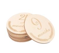 CAXUSD Kit De Cartes En Bois Naturel Pour Bébé Coffret Pour Nouveau-né De 12 Mois Pour Les Enregistrements De Croissance De Bébé