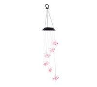 CAXUSD Lampe LED Carillon Éolien Décoratif Suspendu Étanche pour Éclairage Extérieur Nocturne