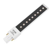 CAXUSD Lampe UV Ongles Ampoule Pour Gel À Ongles Tube LED 9W Double Source De Lumière Séchage Sans Scintillement Pour Manucure 6.50X1.18X0.79 in
