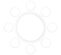 CAXUSD Lot de 10 Joints D’étanchéité en Silicone Blanc Transparent, Anneaux de 60 Mm pour Bocaux en Verre, Accessoires Hermétiques pour Couvercles et Bouteilles, Cuisine et Conservation