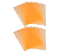 CAXUSD Lot de 12 Feuilles Filtre à Gel en PVC Orange pour Éclairage Fiable et Portable, Diffuseur de Lumière pour Projets D'éclairage et Photographie