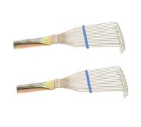 CAXUSD Lot De 2 Peignes En Laine Pour Le Nettoyage Du Bétail Râteau De Toilettage Pour Animaux Peigne Pour Chevaux Brosse En Crin De Cheval Brosse Pour Bétail Grattoir Râteau De
