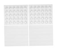 CAXUSD Lot De 2 Plateaux à Œufs Antichoc En Mousse Pearl Blanc Avec Couvercle, 30 Emplacements Pour Rangement Et Protection Des Œufs, Cuisine Et Réfrigérateur