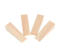 CAXUSD Lot De 4 Butoirs De Porte Triangulaires en Bois 10x3x3 Cm, Protection Murale Anti-Collision, Cale-Porte Stable pour Maison, Bureau Et Chambre