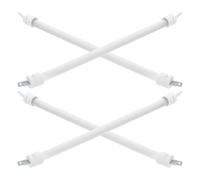 CAXUSD Lot De 4 Tubes Chauffants en Quartz pour Chauffage D'Appoint Portable Élément Chauffant en Quartz Blanc pour Petit Radiateur