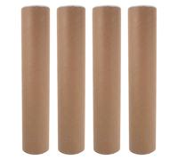 CAXUSD Lot de 4 Tubes en Carton avec Bouchons : Tubes D’expédition en Papier Kraft de 13,2 Po X 2,7 Po pour Le Stockage Ou L’expédition de Documents, D’œuvres D’art Ou D’objets Fragiles.