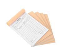 CAXUSD Lot De 5 Carnets De Reçus En Deux Parties Avec Papier Cartonné Pour Petites Entreprises Carnet De Commandes De Factures Artisanat