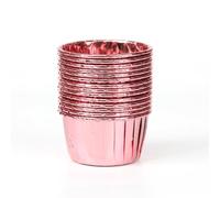 CAXUSD Lot de 50 Caissettes Cupcake Jetables en Papier Enduit Or, Résistantes Chaleur, Style Coloré à Ourlet pour Pâtisserie et Fêtes Couleur Aléatoire Plusieurs styles