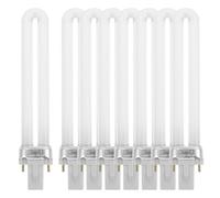 CAXUSD Lot de 8 Tubes Lumineux de 9w pour Lampe de Manucure Uv, Lampe à Gel pour Ongles, Rechange Compatible Sèche-ongles, Lumière Douce pour Nail Art et Gel Semi-permanent