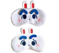 CAXUSD Masque de Sommeil Confortable Ajustable en Velours 2pcs Protège les Yeux Efficacement Plusieurs styles pour Adultes et Garçon et Filles Sieste Repos en Voyage Plusieurs styles