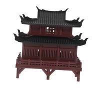 CAXUSD Miniature Pavilion Ornament Pagoda Statue Chinese Architecture for Bonsai Aquariums Desk Decor Space-Saving Zen Garden Accessories