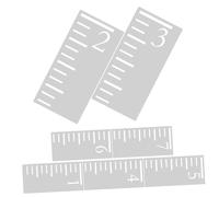 CAXUSD Modèle de Règle à Graphique en Plastique Blanc 7 Pièces pour Garçon et Filles, Pochoir de Courbe de Croissance Précis et Réutilisable, pour Dessin et Activités D'apprentissage